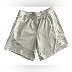 Under Armour Gray White Athletic Gym Shorts Womens XS NWT